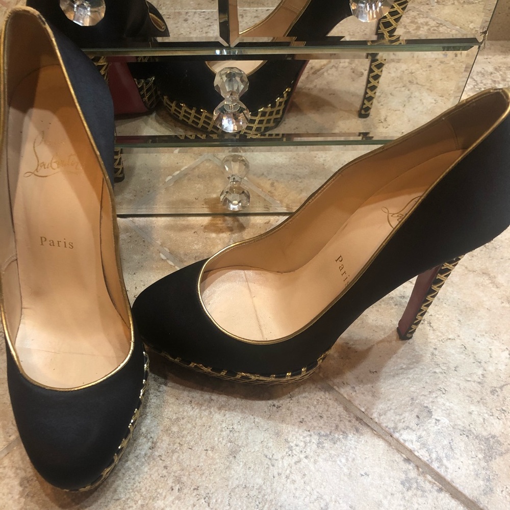 Christian Louboutin Satin Pumps